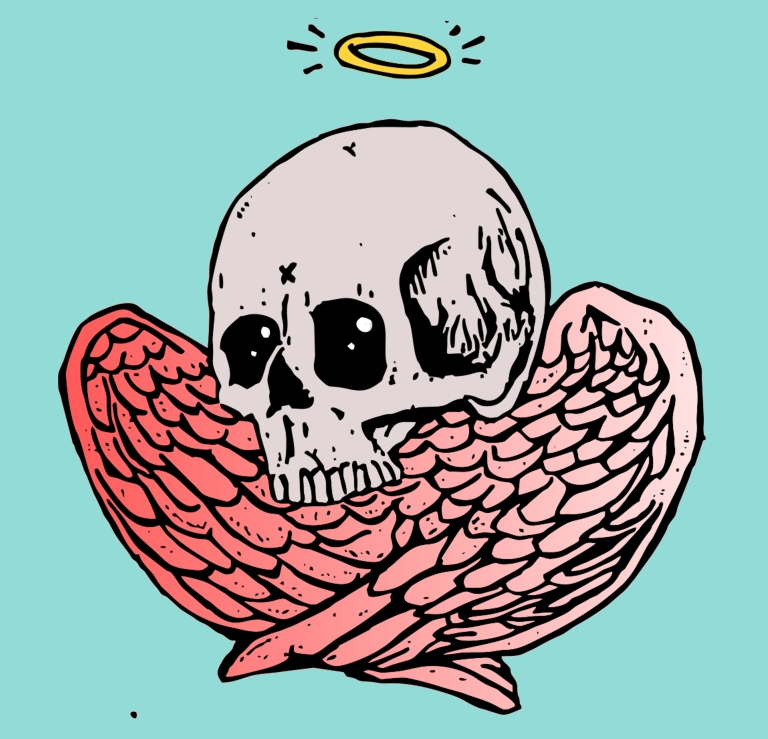 skull angel skull